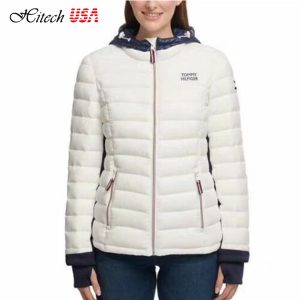 Áo Khoác Tommy Hilfiger Màu Trắng Có Mũ