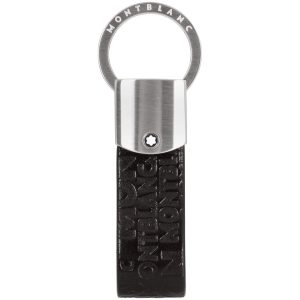 Móc chìa khóa cao cấp Montblanc Black Leather Westside Key Fob