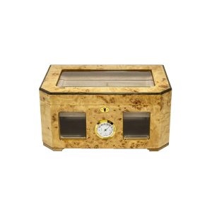 Hộp bảo quản cigar Dos Caballos Palacio Burl Wood Humidor - 150 điếu
