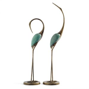 Tượng đôi chim hạc Mullaly Elegant Cranes