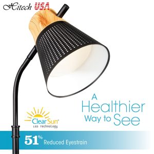 Đèn Bàn Ottlite Wellness Series Led Sạc Không Dây, Vân Gỗ Tinh Tế, Sang Trọng