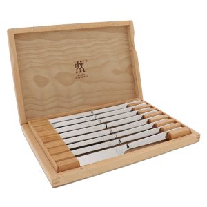 Bộ dao ăn 8 món ZWILLING 8-PC, STAINLESS STEEL STEAK KNIFE SET WITH WOOD PRESENTATION CASE