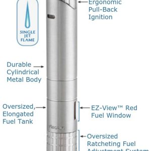 Bật lửa khò Xikar Turrim Cigar Lighter, Single Jet Flame