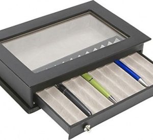 Hộp đựng bút Royce Leather 12 Pen Display Case Black