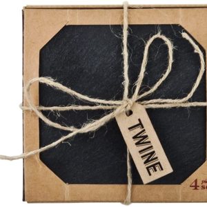 Twine Tấm lót ly vuông, 4