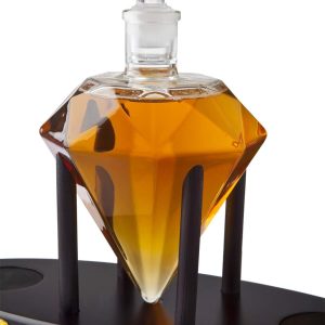 Set bình đựng rượu mạnh Godinger Whiskey Decanter Diamond