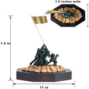 Bức tượng thủy quân lục chiến Mỹ cắm cờ