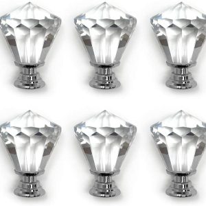 Tay nắm cửa tủ bằng pha lê Isaac Jacobs set of 6