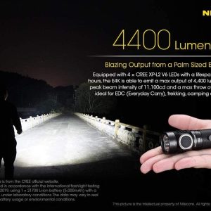 Đèn Pin Mini siêu sáng NITECORE E4K