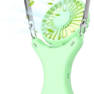 Quạt cá nhân rảnh tay OUTXE với ánh sáng nhiều màu 3350mAh