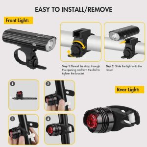 Đèn xe đạp Te-Rich 800 lumens