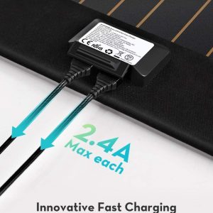 Bộ sạc năng lượng mặt trời RAVPower 21W với cổng USB kép