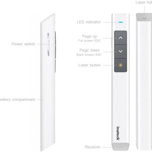 Bút laser trình chiếu inateck 2.4G wireless presenter WP1005