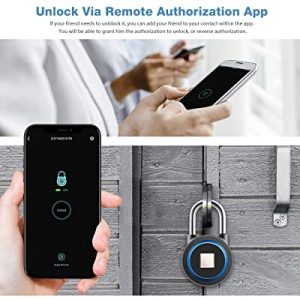 Ổ khóa vân tay với kết nối Bluetooth Omaggie