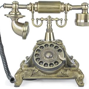 Điện thoại bàn kiểu dáng cổ TelPal Rotary Dial Vintage Antique Home Telephone
