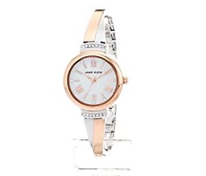 Set Đồng hồ đeo tay và vòng tay cho nữ Anne Klein Women's Swarovski Crystal Accented Rose Gold