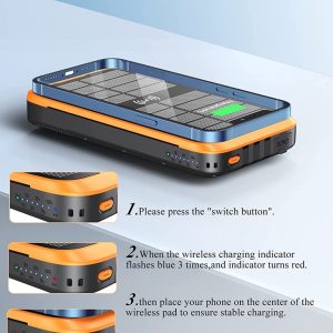 Pin dự phòng năng lượng mặt trời ZONHOOD L3SW 38800mAh