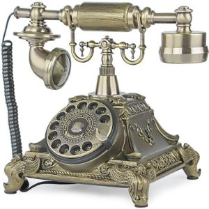 Điện thoại bàn kiểu dáng cổ TelPal Rotary Dial Vintage Antique Home Telephone