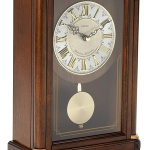 Đồng hồ thanh lịch truyền thống với con lắc và chuông Seiko Mizuki Mantel Clock