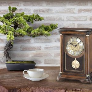 Đồng hồ thanh lịch truyền thống với con lắc và chuông Seiko Mizuki Mantel Clock