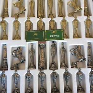 Bộ cờ kim loại chủ đề Phục hưng của Italfama