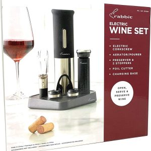 Bộ dụng cụ mở rượu vang chuyên dụng Rabbit Electric Wine Set