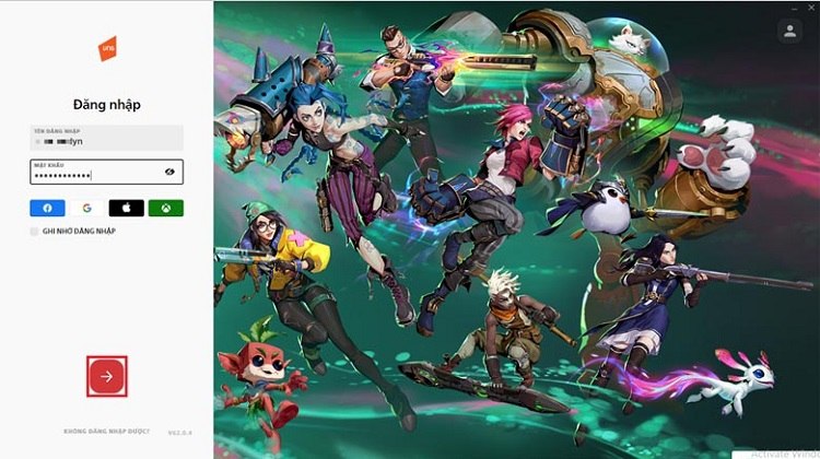 buoc-5-tai-lien-minh-huyen-thoai-riot Tiến hành đăng nhập và trải nghiệm trò chơi