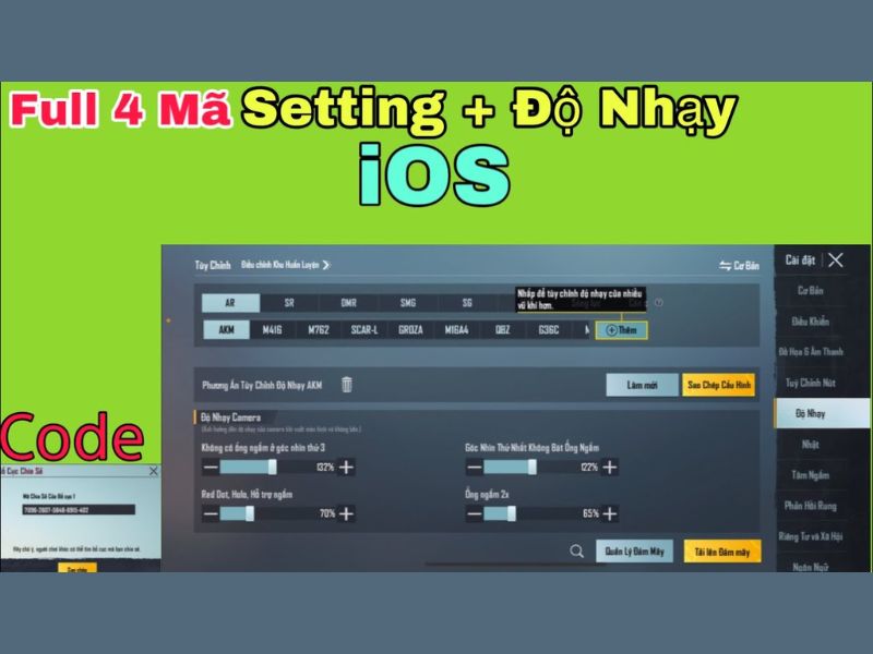 cac-ma-code-do-nhay-pubg-mobile-ban-nen-biet Các mã code độ nhạy PUBG Mobile bạn nên biết