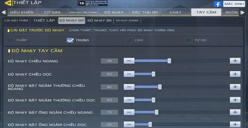 Điều chỉnh MP trong cách chơi Call of Duty Mobile bằng tay cầm