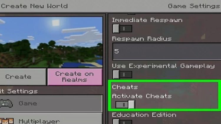 Cách bật tọa độ trong Minecraft PE chi tiết