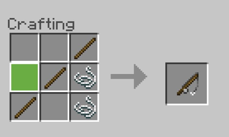 Cách chế tạo cần câu cà rốt Minecraft