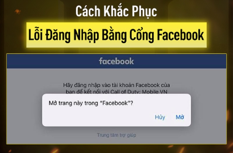 Cách fix lỗi đăng nhập Call Of Duty Mobile qua Facebook