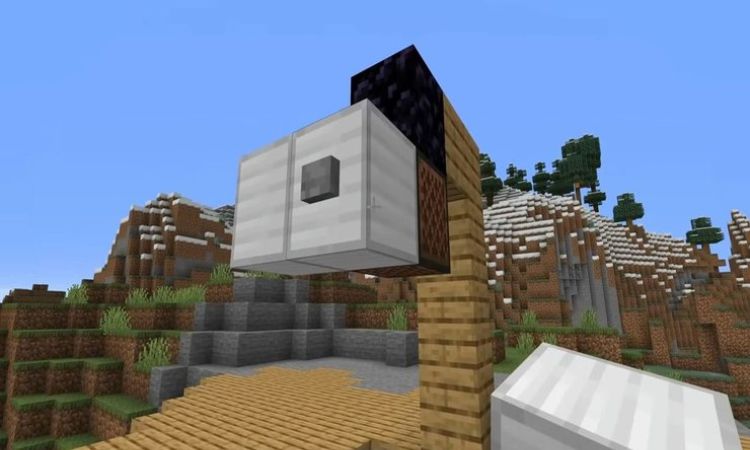 Cách làm thang máy lên xuống trong Minecraft