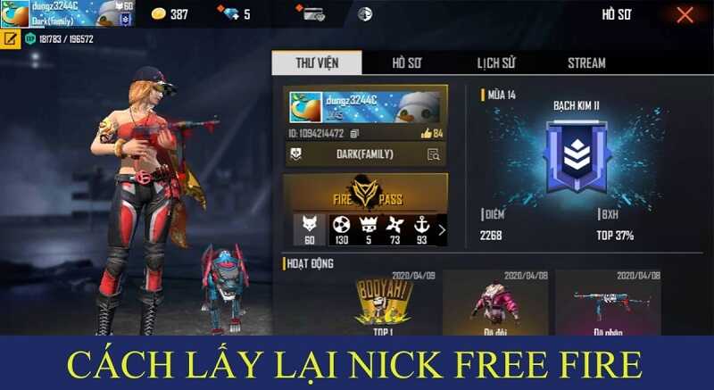 Cách lấy lại acc Free Fire bị khóa