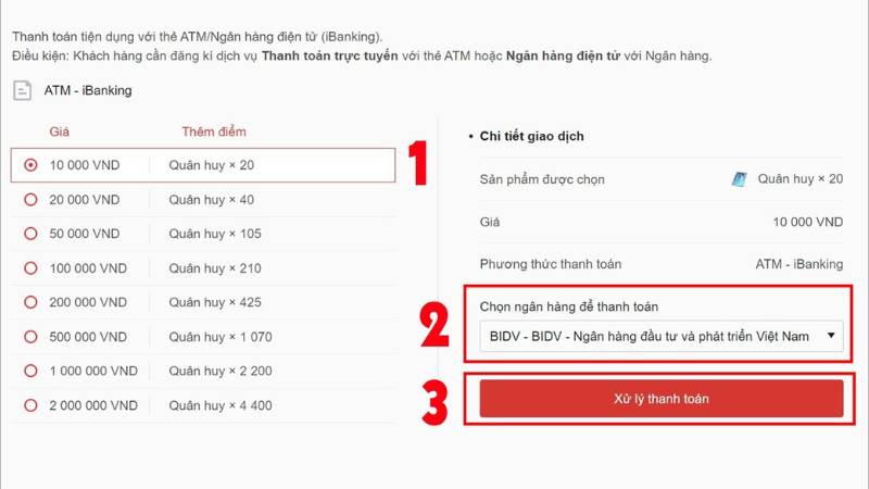 cach-nap-quan-huy-lien-quan-ngan-hang Cách nạp quân huy Liên Quân bằng tài khoản ngân hàng