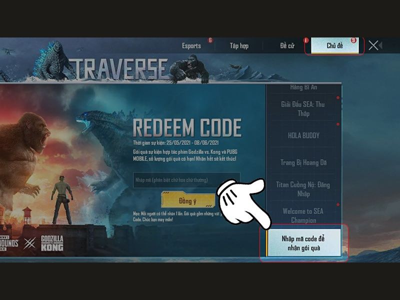 Cách nhập code PUBG Mobile 2023 tại cửa hàng trực tuyến