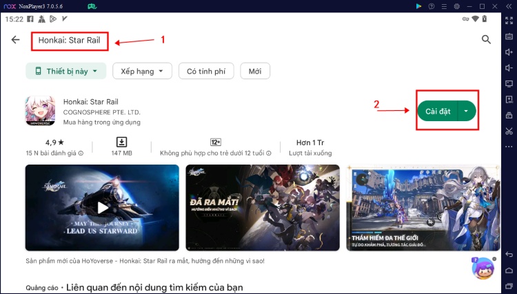 Cách tải Honkai Star Rail PC qua NoxPlayer