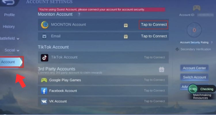 Cách tạo tài khoản Mobile Legend nhanh chóng