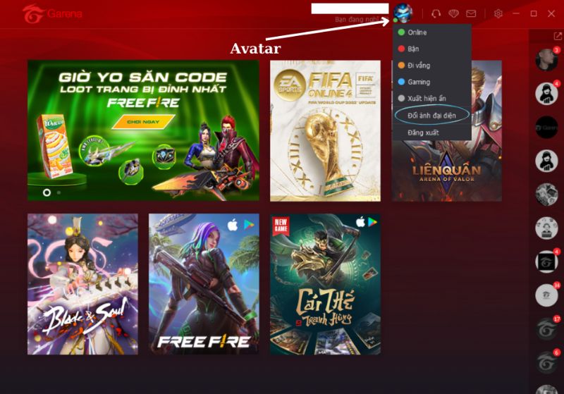 cach-thay-avatar-lien-quan Cách thay avatar liên quân trên ứng dụng Garena