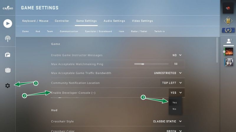 cai-dat-tam-csgo-nhanh-chong Hướng dẫn cách chỉnh tâm CSGO simple và các kiểu tâm pro khác