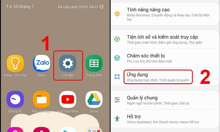 cap-quyen-truy-cap-ung-dung Tìm kiếm ứng dụng Free Fire trong mục đã cài đặt