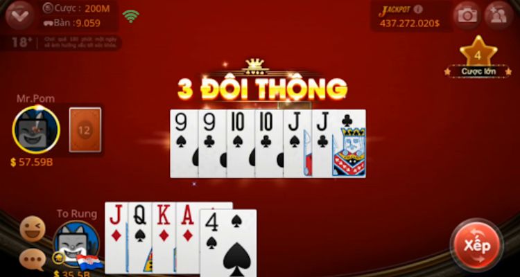 Chơi Tiến lên tại Vip79 cực dễ dàng
