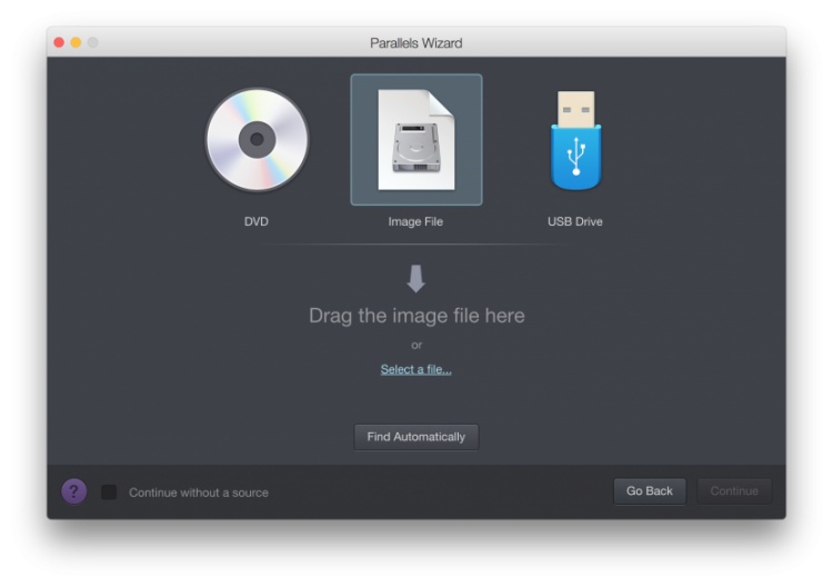 Chọn nơi tải file Parallels