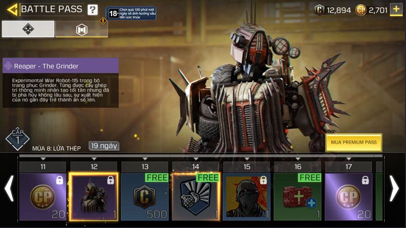 Có hai loại thẻ Battle Pass Call of Duty Mobile