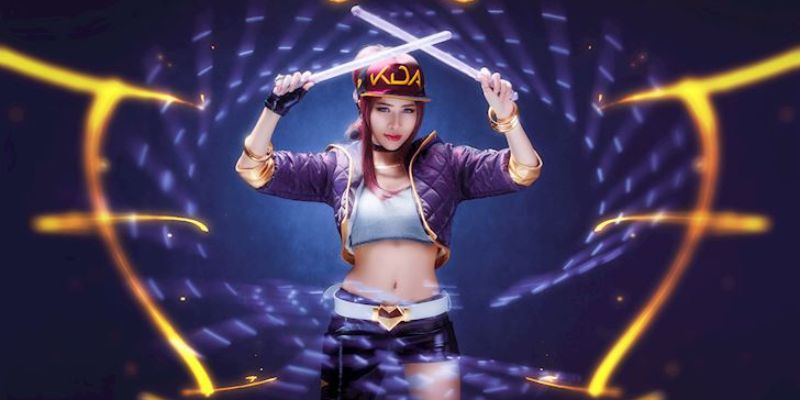 cosplay-akali-kda-4 cosplay Akali tay trống cừ khôi