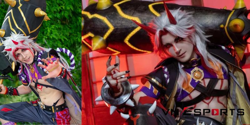 cosplay-arataki-genshin-impact-1 Cosplay Arataki Itto trong game Genshin Impact (1)