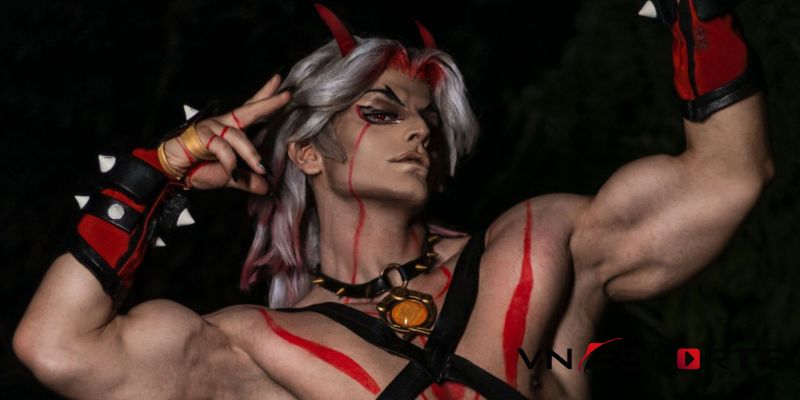 cosplay-arataki-genshin-impact-10 Cosplay Arataki Itto trong game Genshin Impact (10)