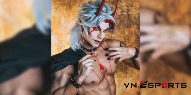 cosplay-arataki-genshin-impact-4 Cosplay Arataki Itto trong game Genshin Impact (4)