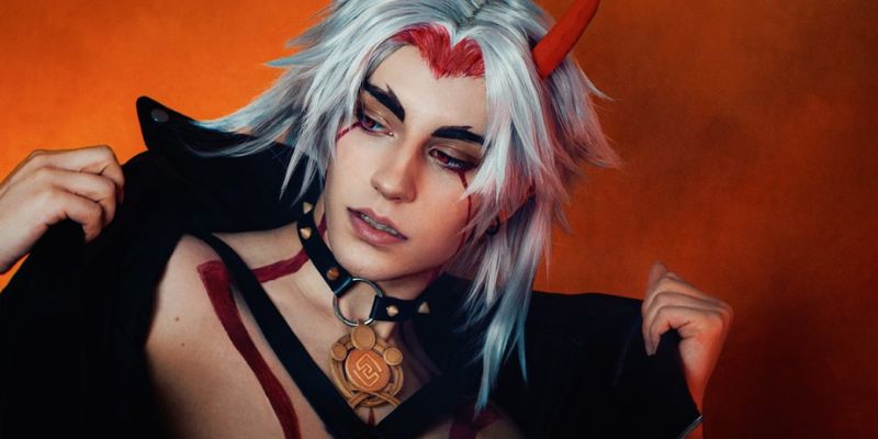 cosplay-arataki-genshin-impact-7 Cosplay Arataki Itto trong game Genshin Impact (7)