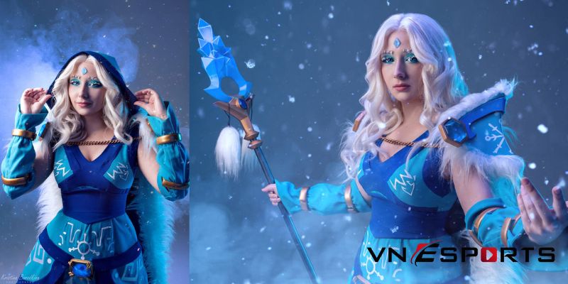 cosplay-crystal-maiden-trong-game-dota-3 cosplay Crystal Maiden phong cách nữ hoàng băng giá (3)